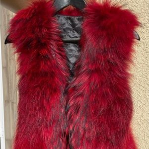 Open Back Belted Fur Vest